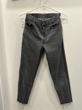 Levi's vintage 511 Black Washed Ankle Crop Jeans